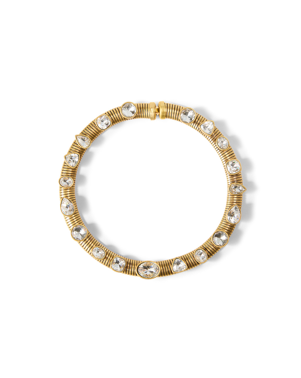 Collier ras de cou Tubogas avec cristaux
