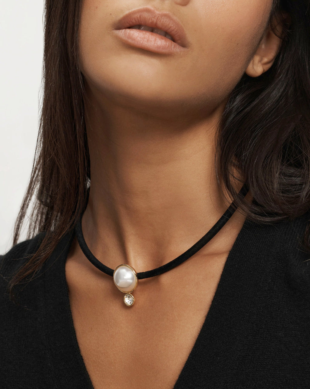 Pearl Pendant Cord Necklace