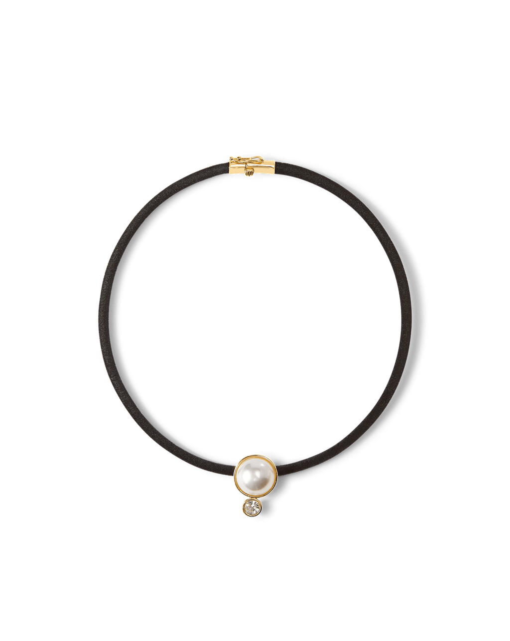 Pearl Pendant Cord Necklace