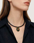 Collier pendentif œil de tigre