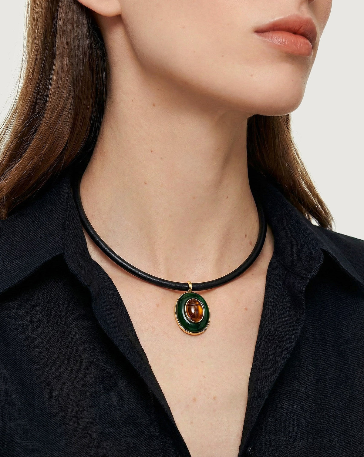 Tiger's Eye Pendant Necklace