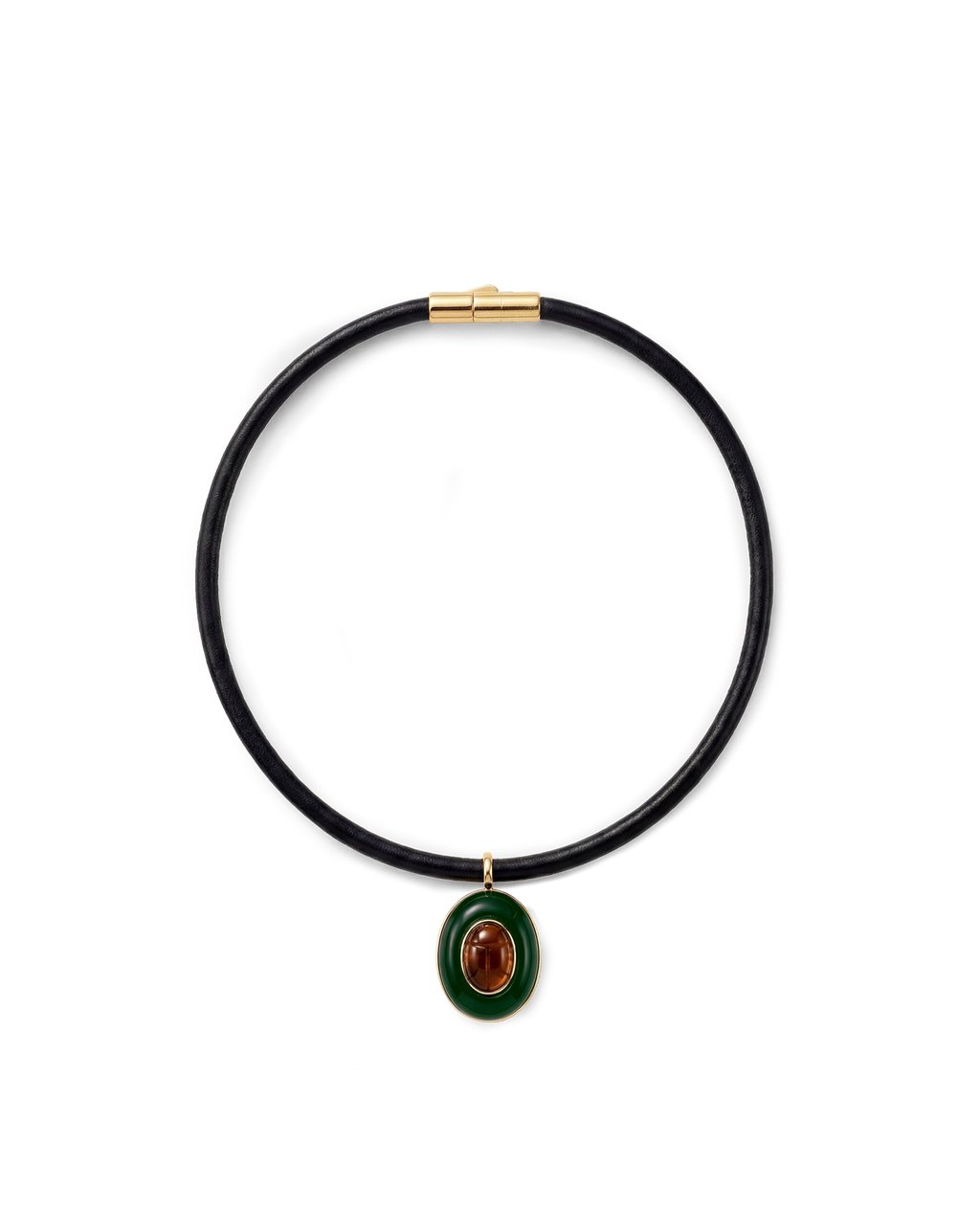 Collier pendentif œil de tigre