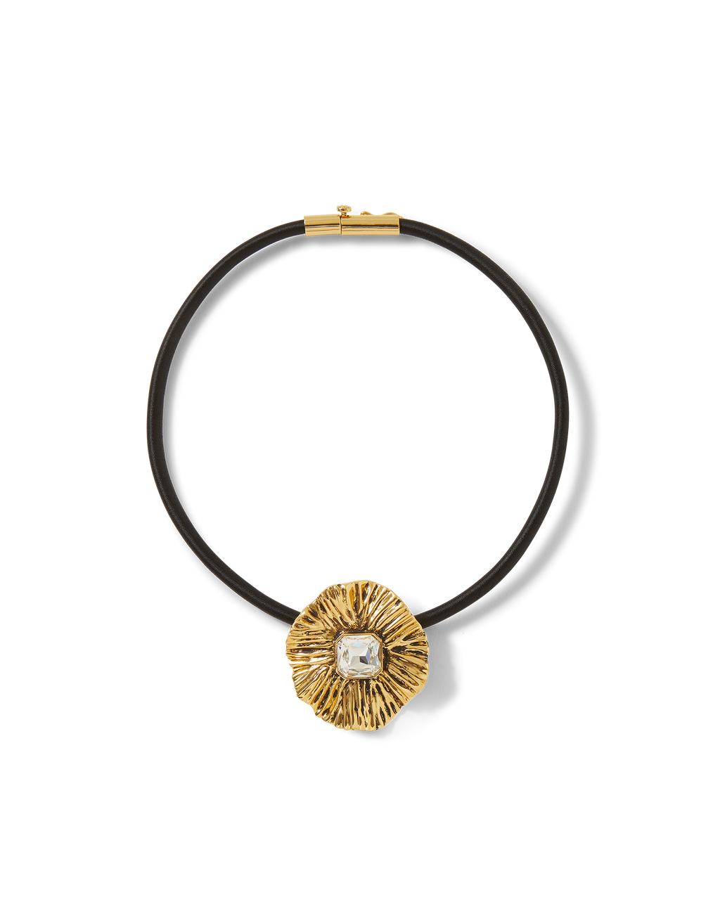 Collier cordon pendentif floral