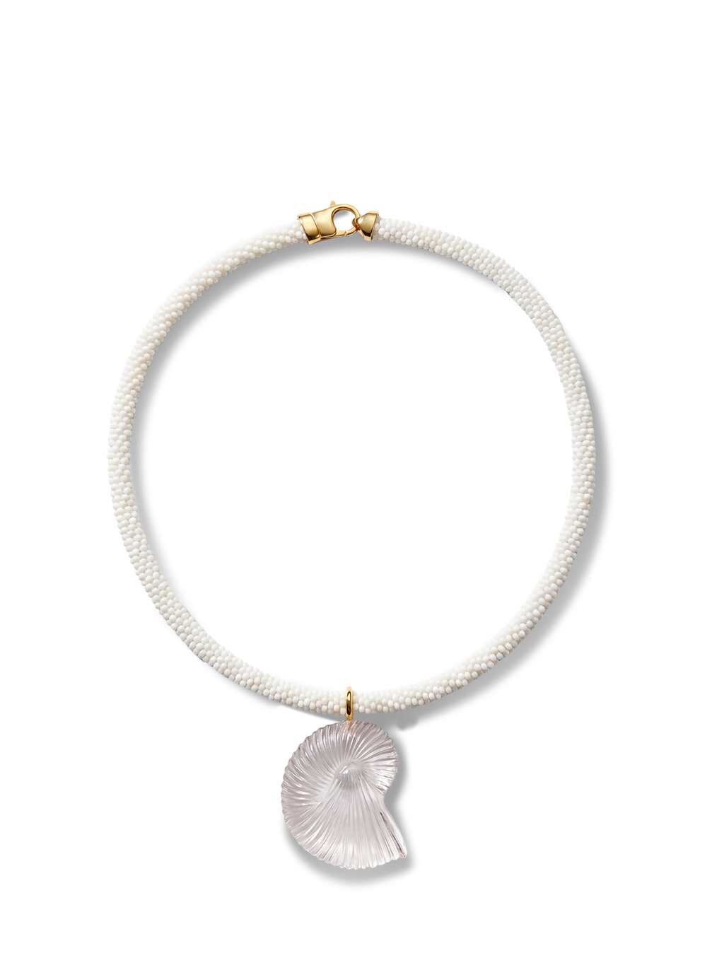 Nautilus Shell Beaded Necklace