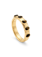 Jonc cabochon en œil-de-tigre