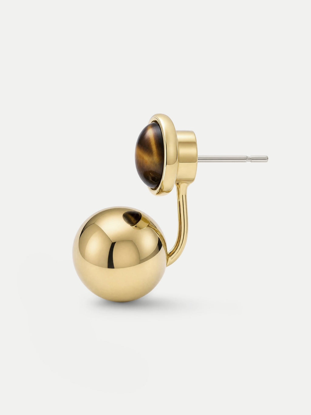 Boucles d'oreilles pendantes œil de tigre