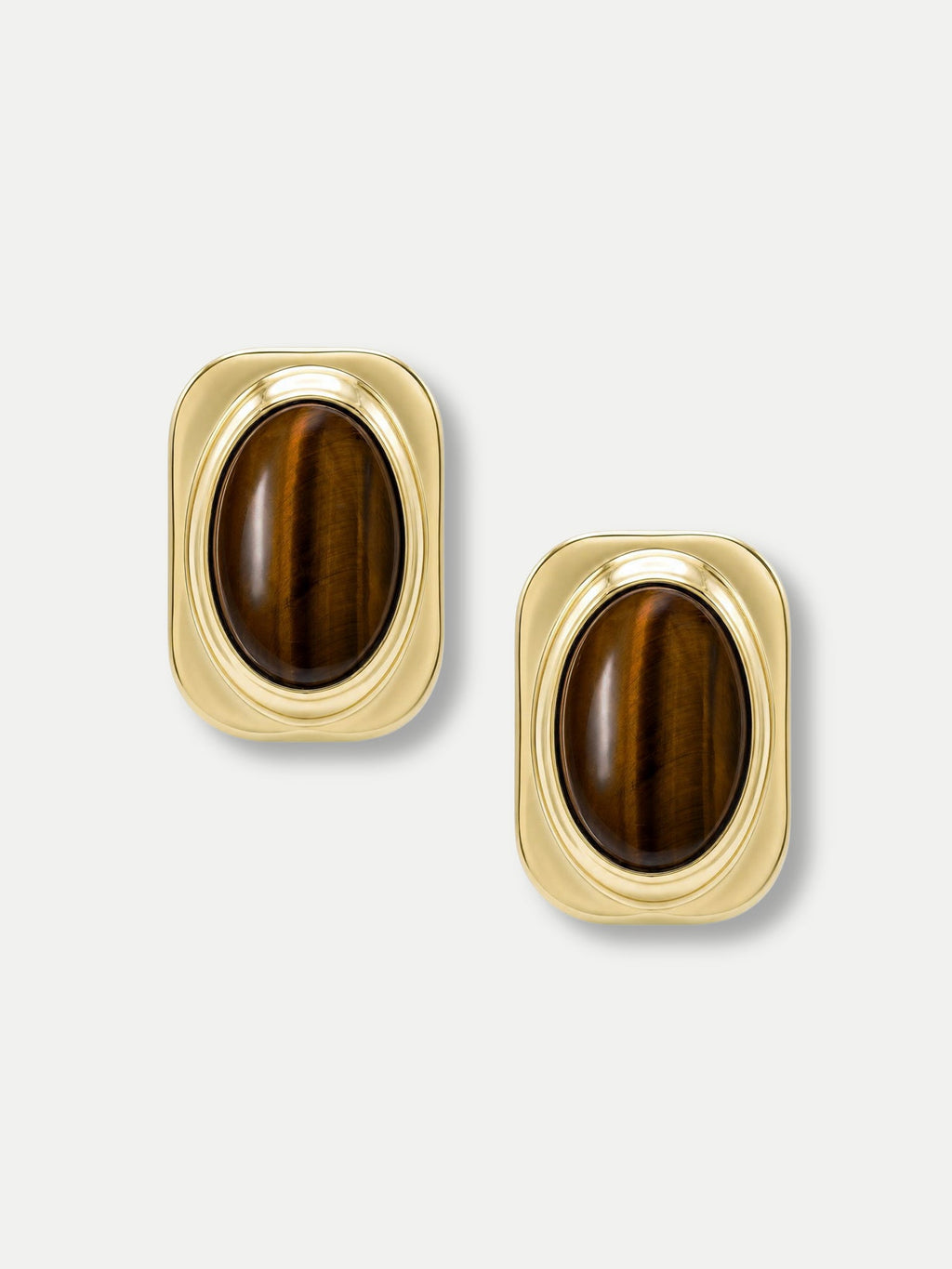 Tiger's Eye Post Earring
