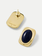 Lapis Post Earring