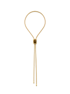 Bolo en cabochon d'œil-de-tigre