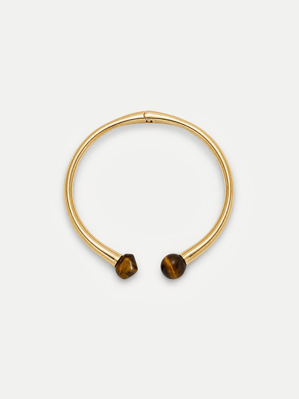 Collier à col ouvert en œil de tigre