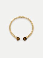 Collier à col ouvert en œil de tigre