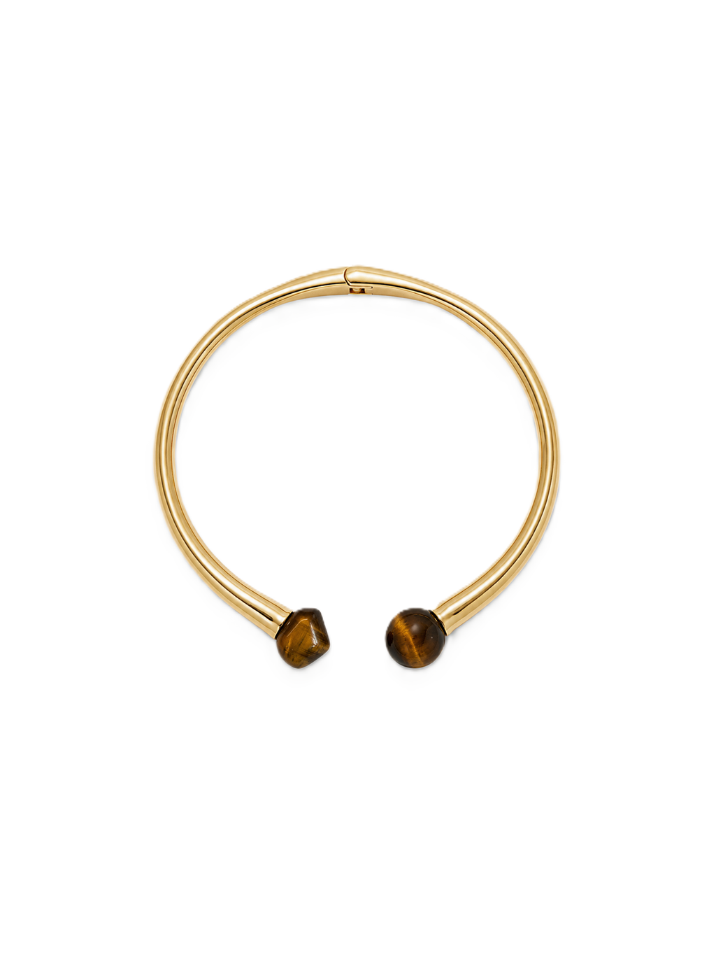 Collier à col ouvert en œil de tigre