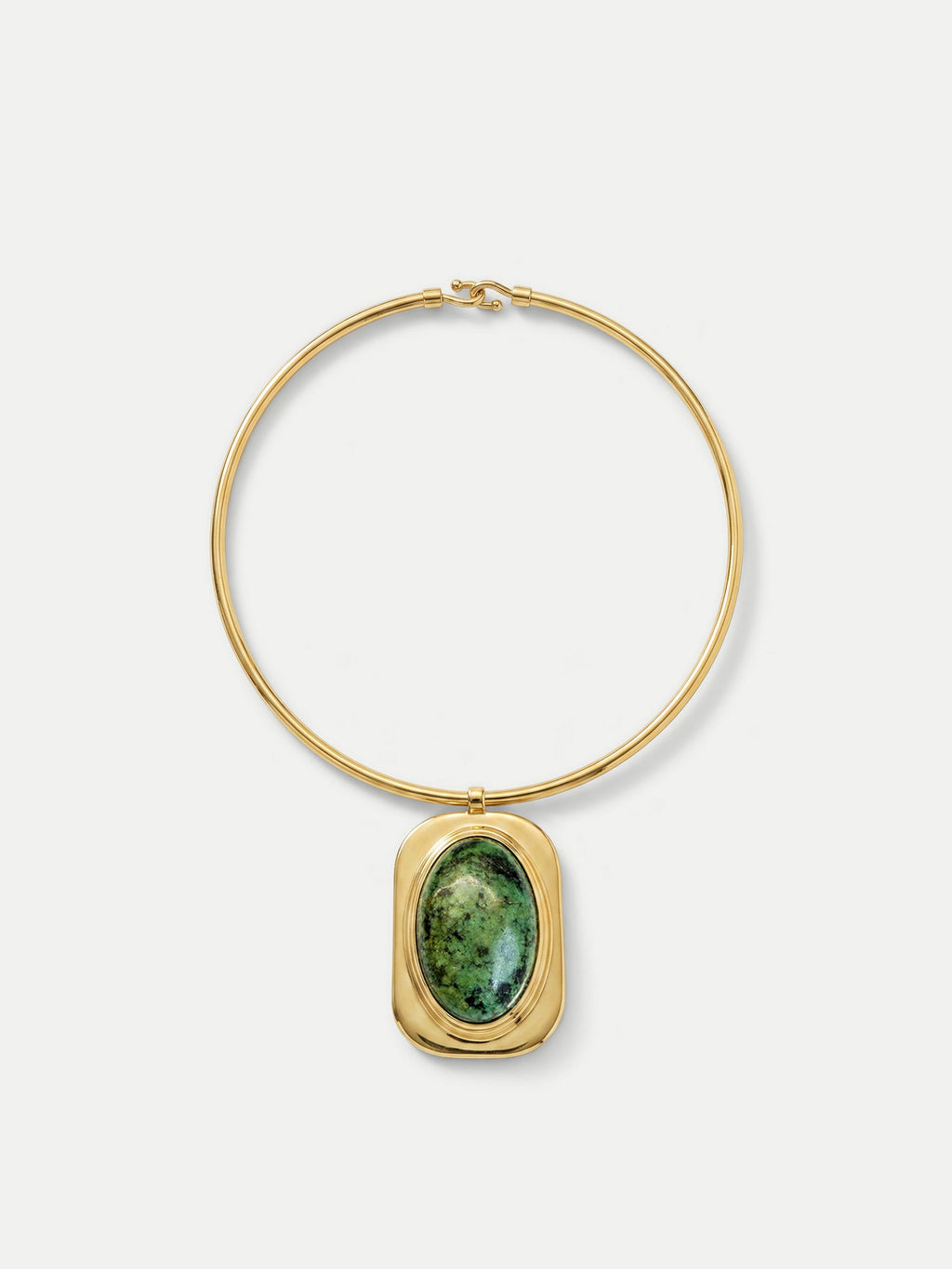 Collier ras du cou cabochon en turquoise