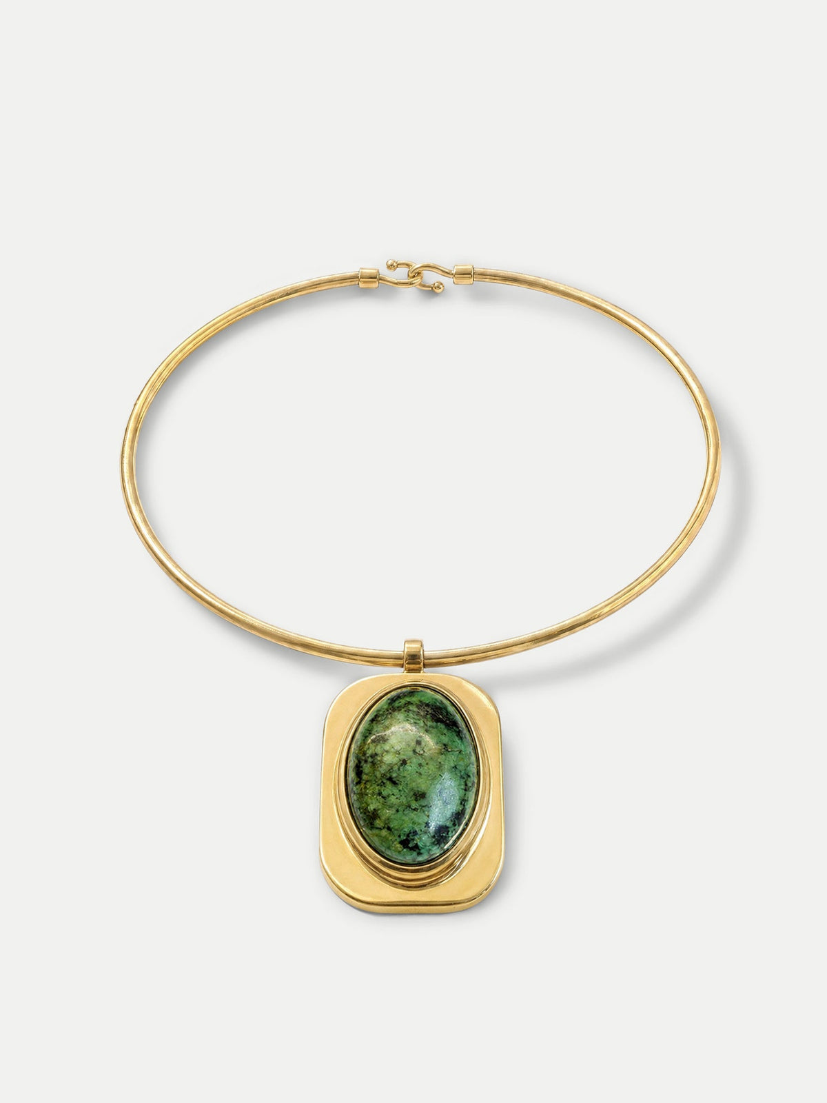 Turquoise Cabochon Collar Necklace