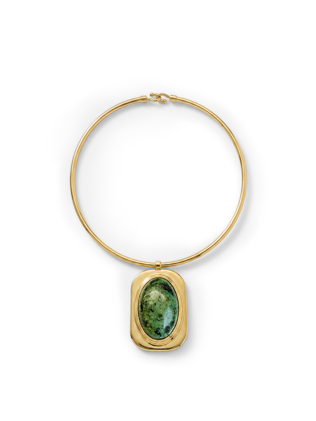 Collier ras du cou cabochon en turquoise