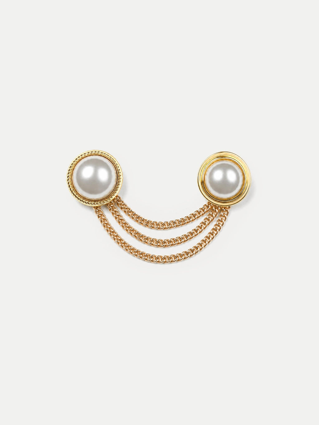 Pearl Chain Brooch