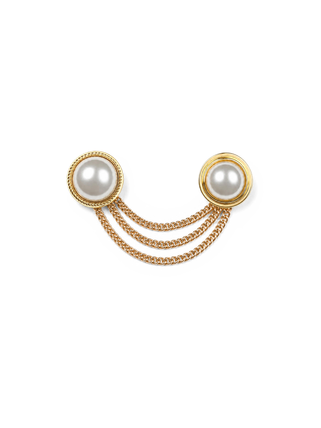 Pearl Chain Brooch