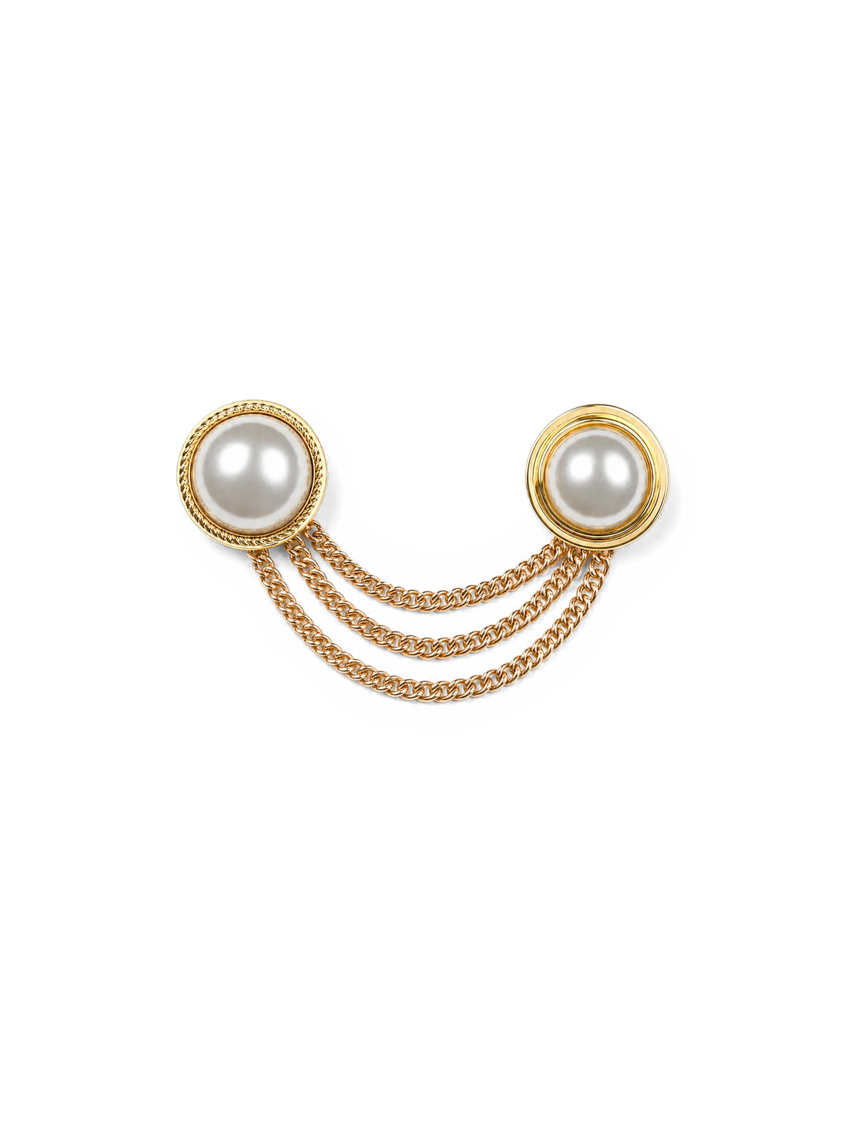 Pearl Chain Brooch