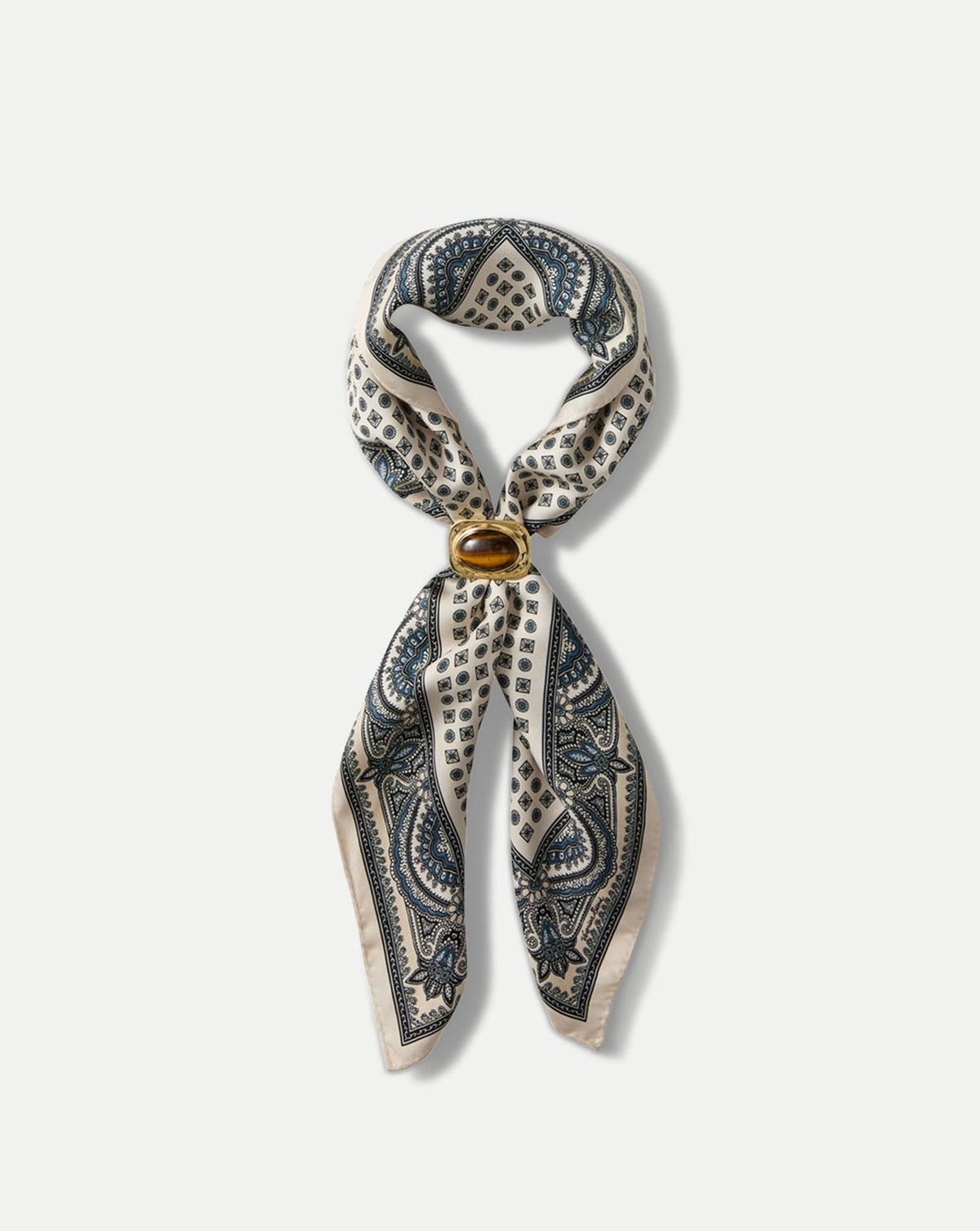 Tiger's Eye Scarf Ring