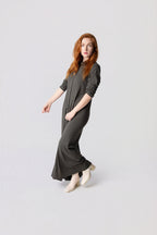 Denim Maxi Shirt Dress