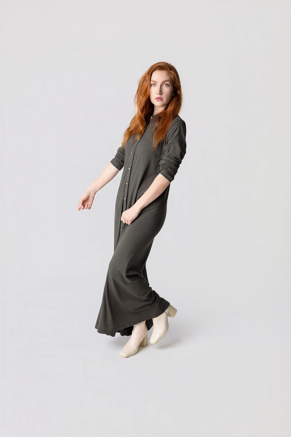 Button Down Jewel Maxi