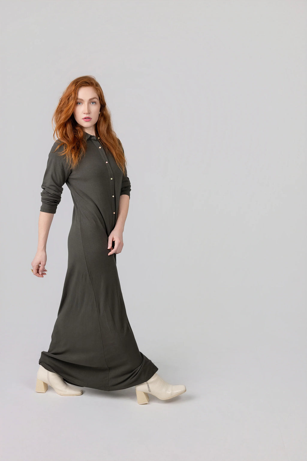 Button Down Jewel Maxi