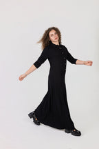 Denim Maxi Shirt Dress