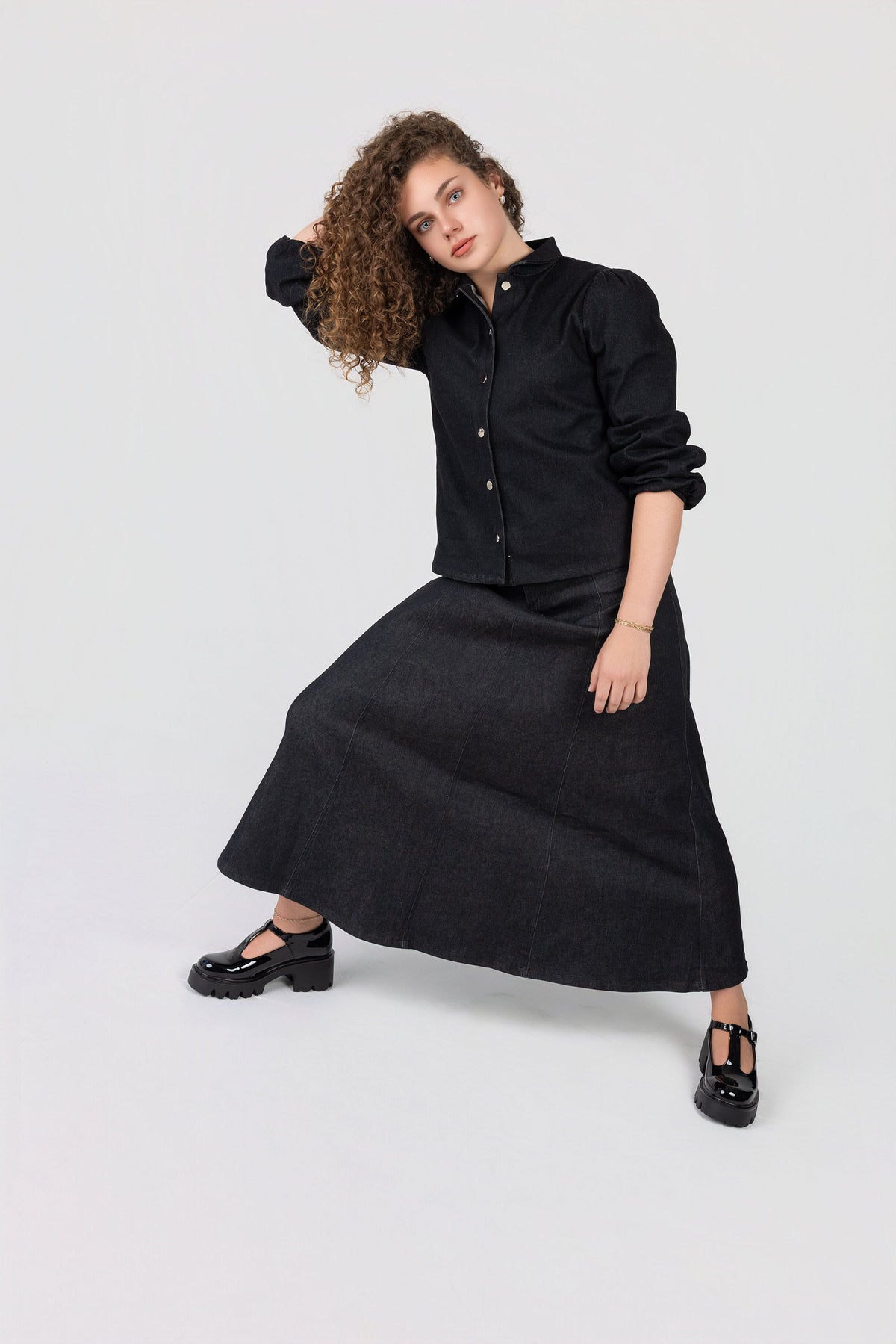 Girls Wool Jumper with Shirt