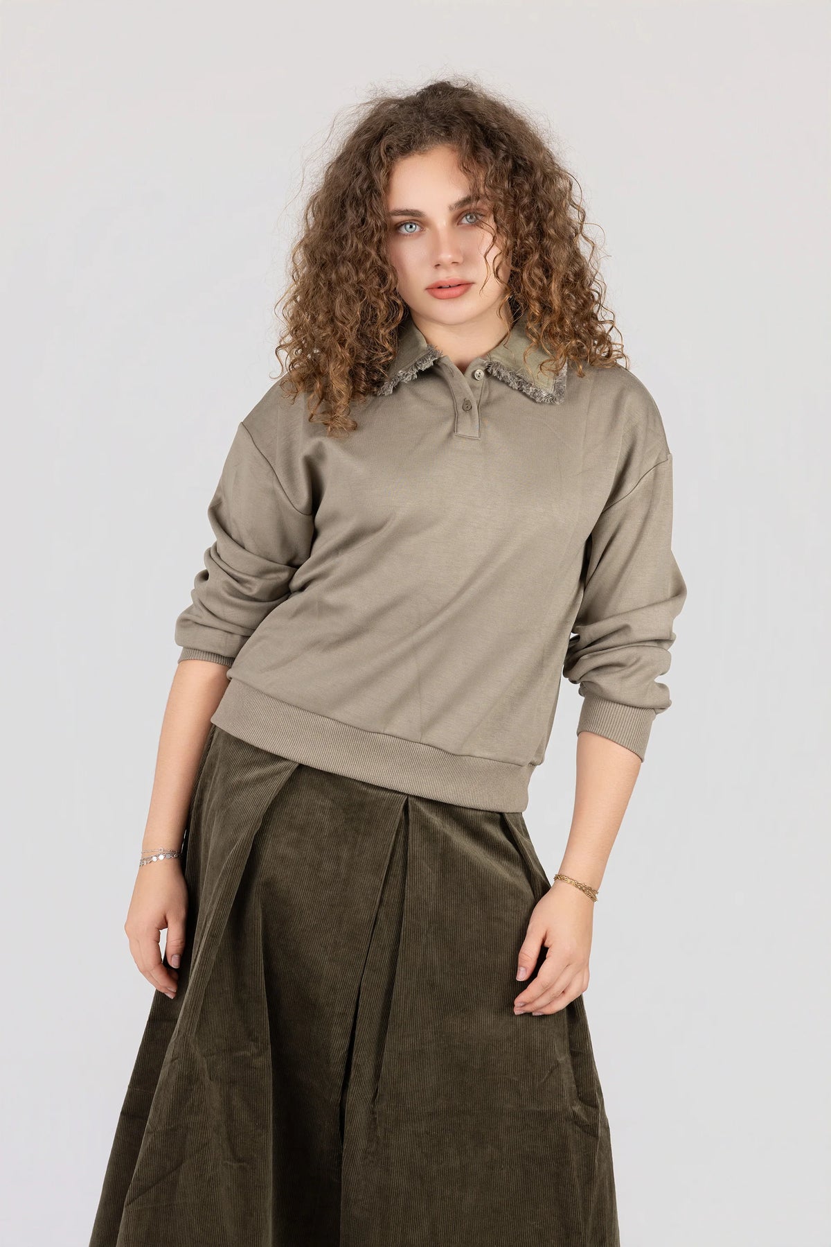 Denim Frayed Sweat
