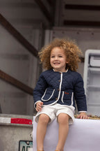 Ensemble tricot bébé garçon à col bateau