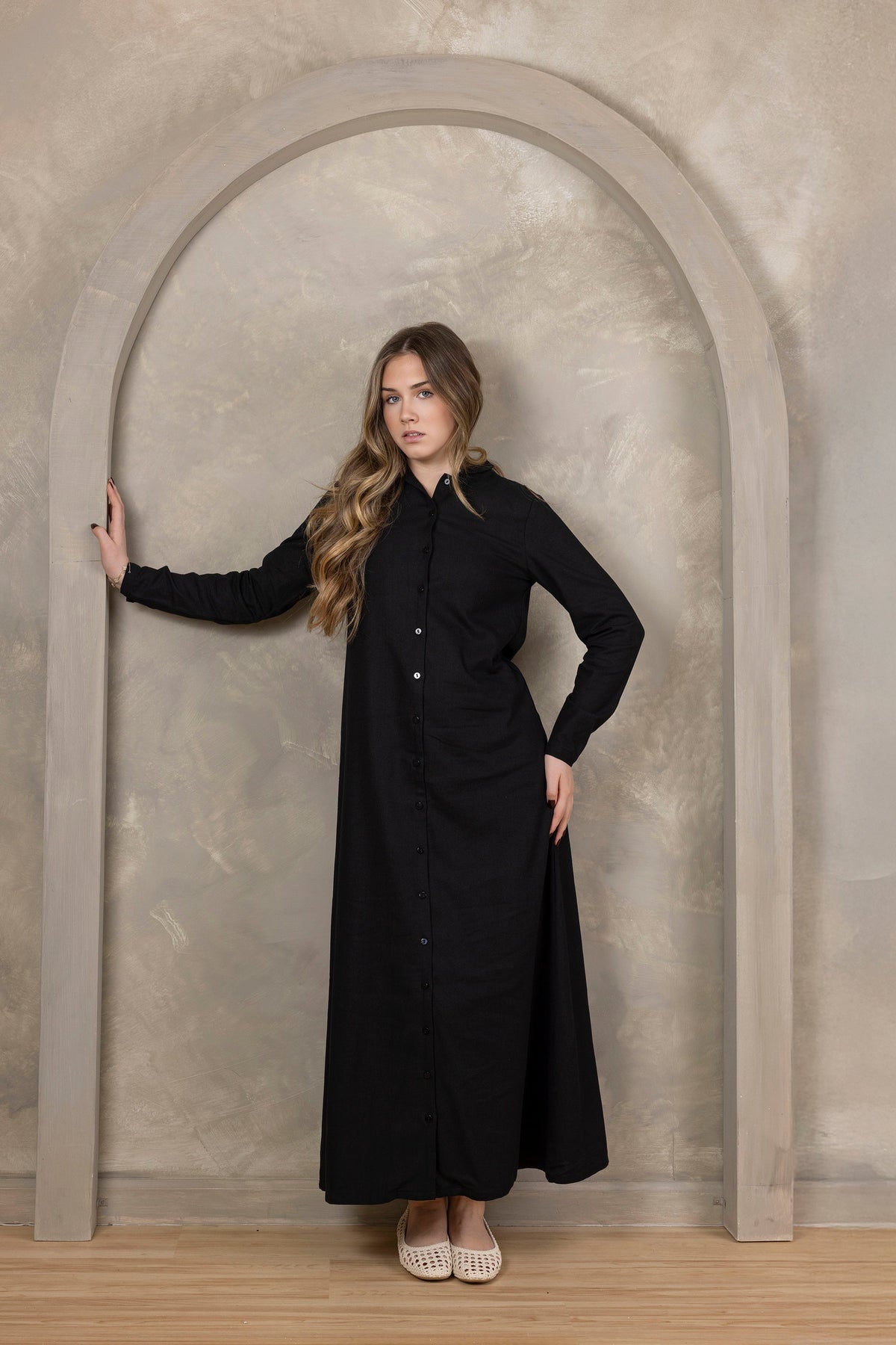 Logo Denim dress