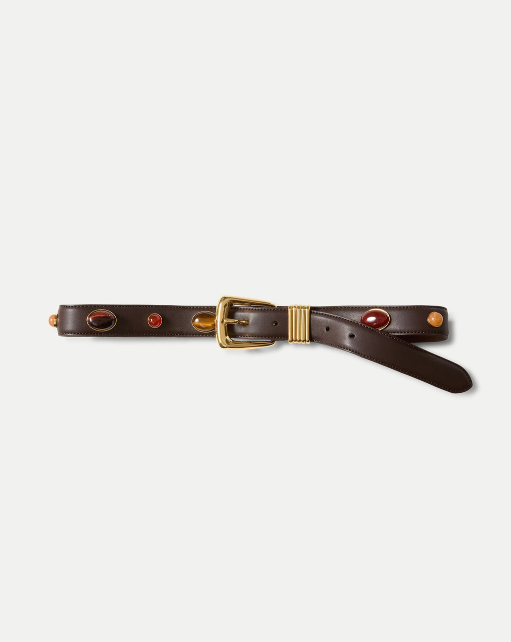 Ceinture en cuir ornée d'un arc