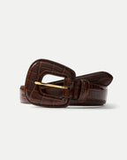 Elsy Leather-Buckle Belt