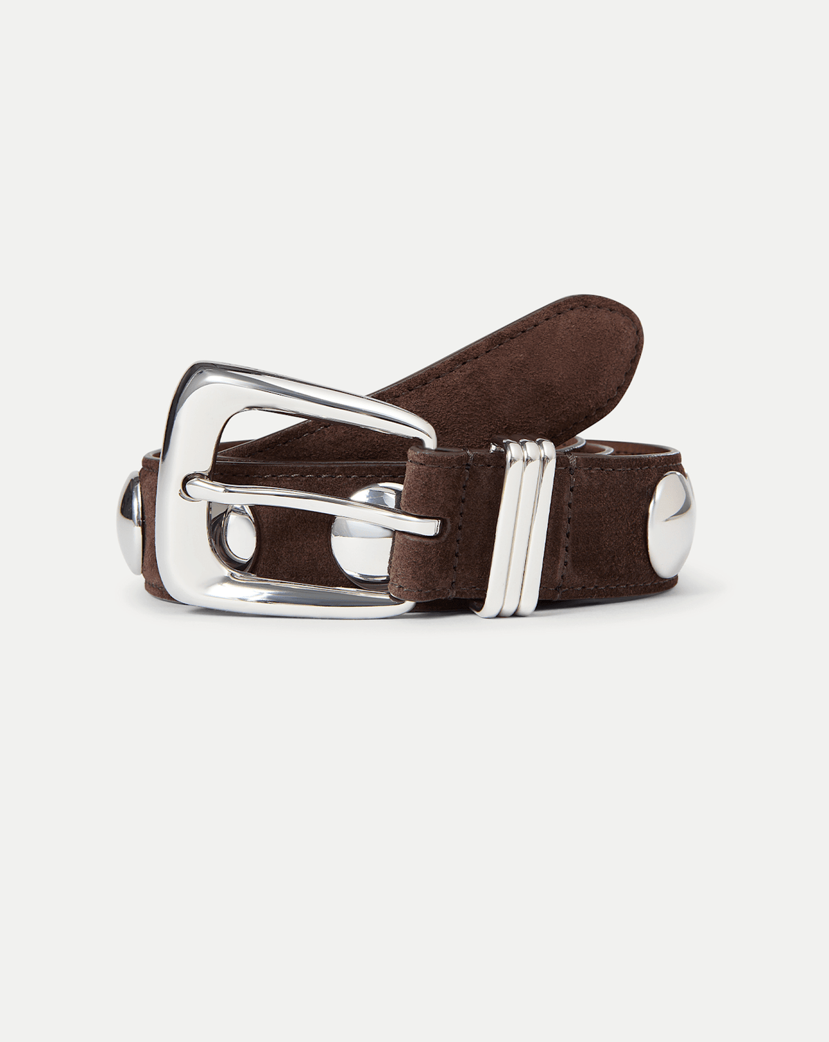 Arch Suede Studded Belt