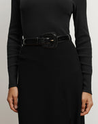 Ceinture Elsy à boucle en cuir