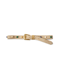 Arch Embellished Suede Belt - Famous | Online Store