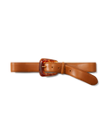 Ceinture en cuir avec boucle en résine arquée