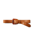 Ceinture en cuir avec boucle en résine arquée