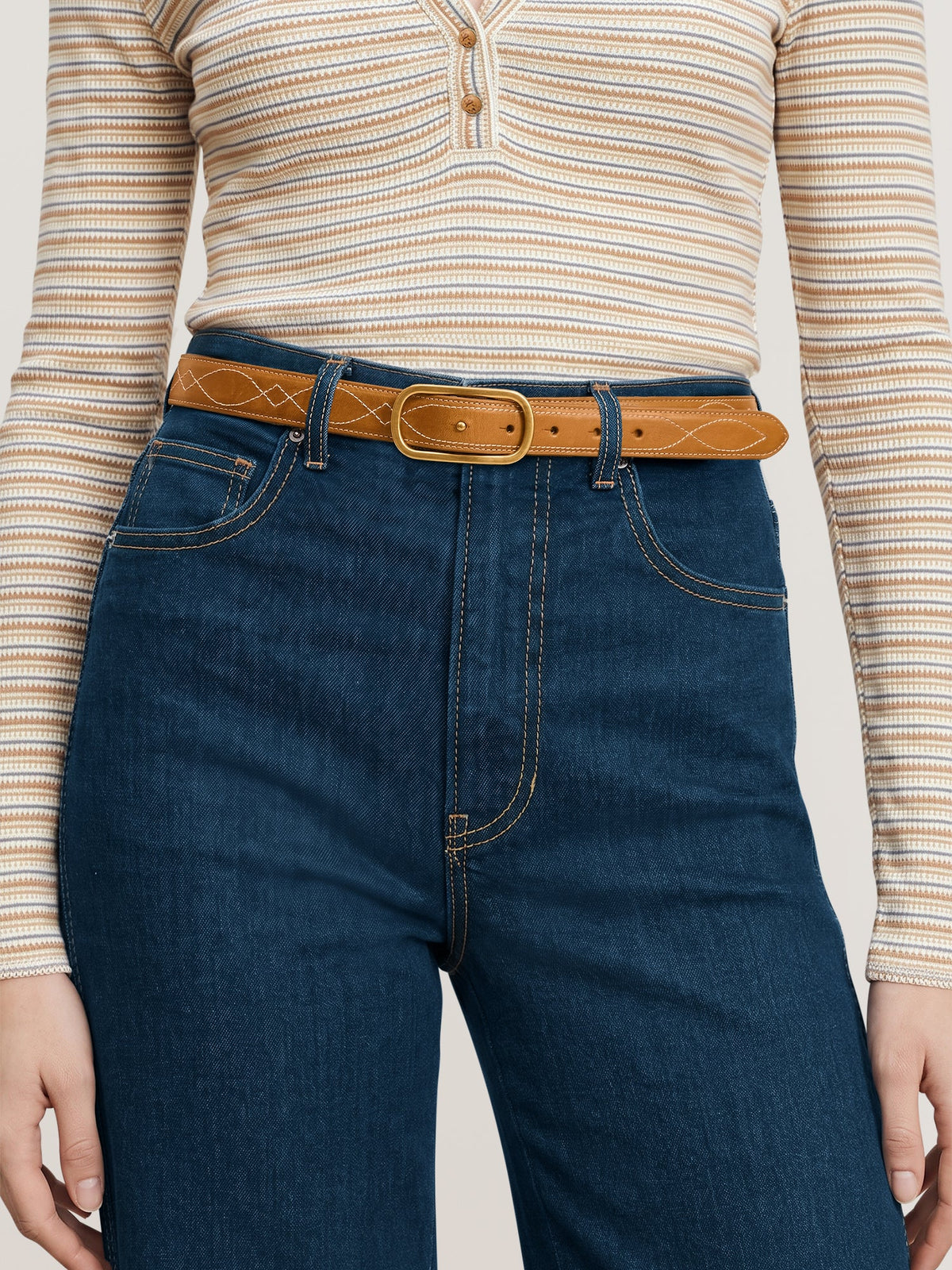 Embroidered Loop Belt