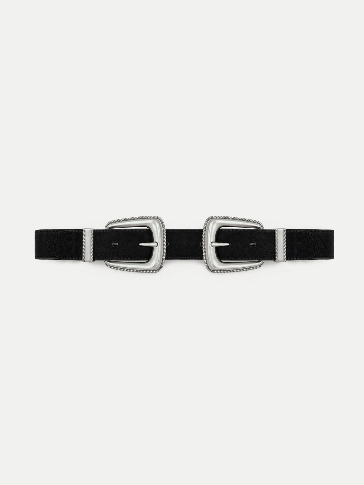 Double-Buckle Arch Waist Belt