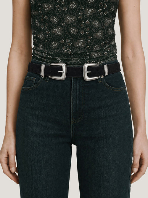 Ceinture taille cintrée à double boucle