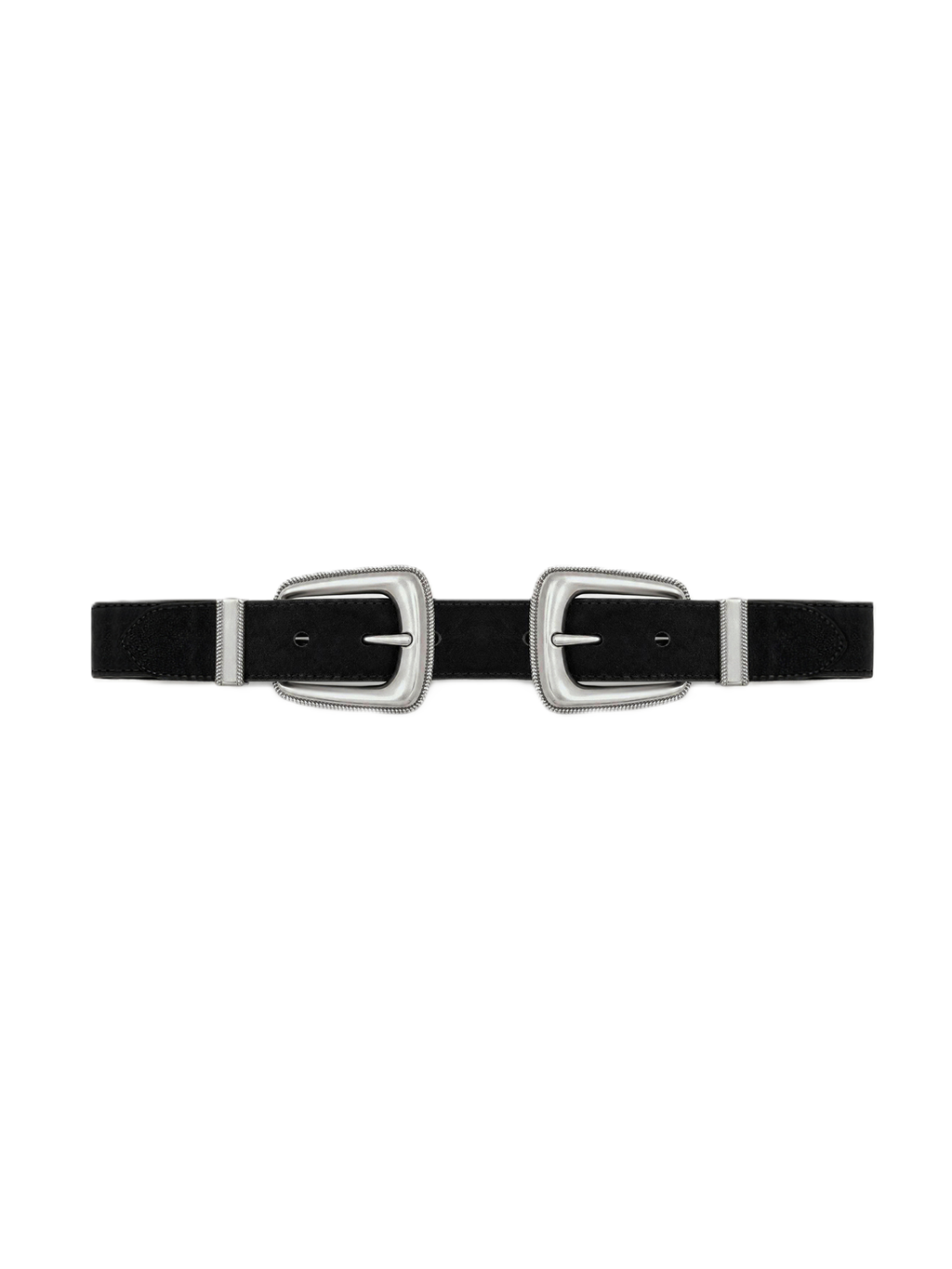 Double-Buckle Arch Waist Belt