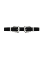 Double-Buckle Arch Waist Belt