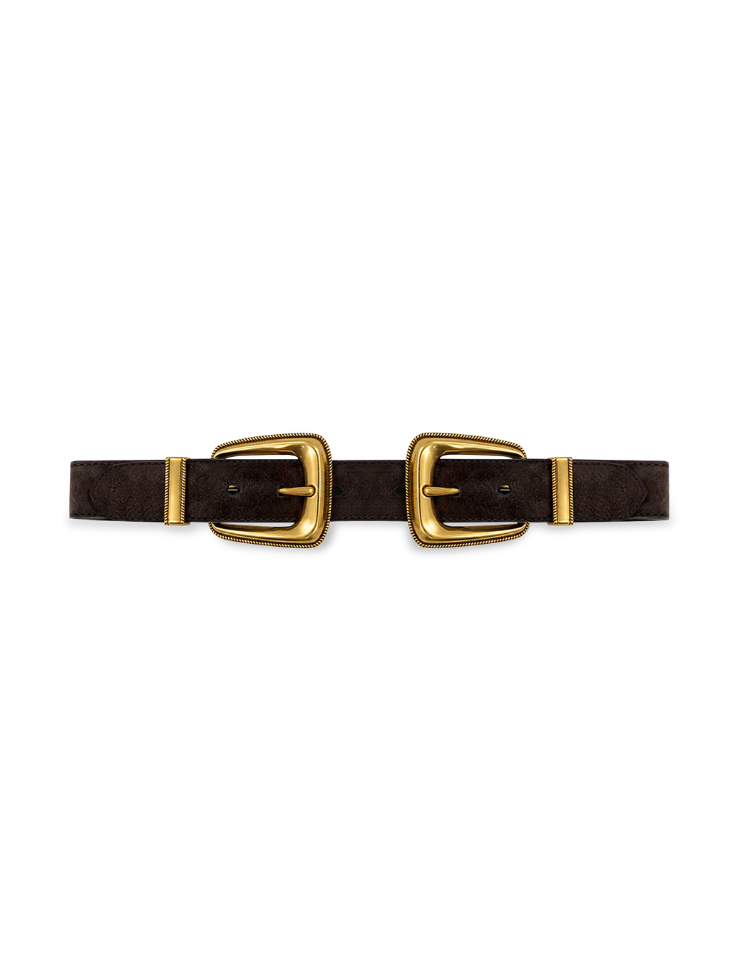 Double-Buckle Arch Waist Belt