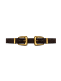 Double-Buckle Arch Waist Belt
