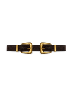 Double-Buckle Arch Waist Belt