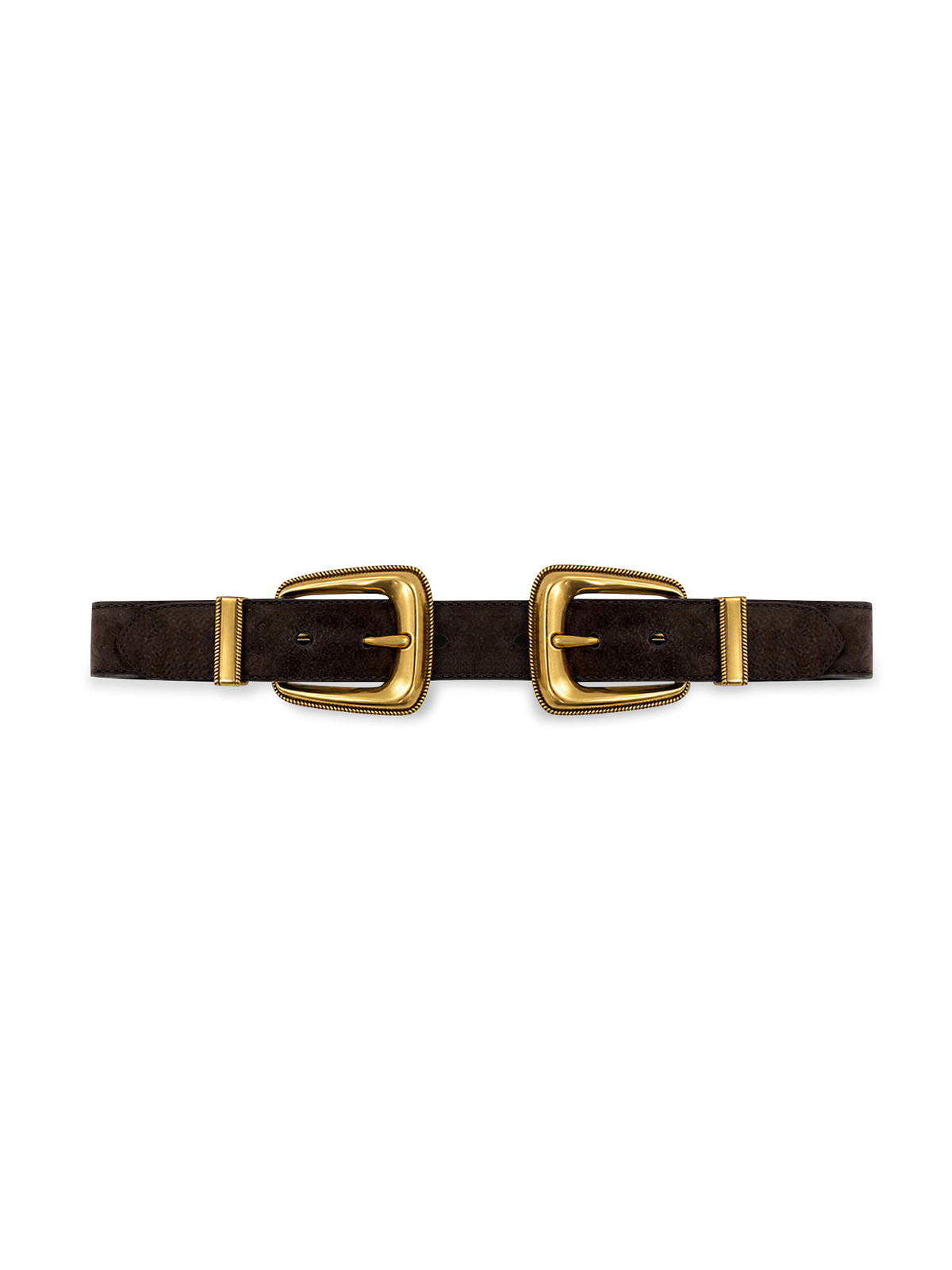 Double-Buckle Arch Waist Belt