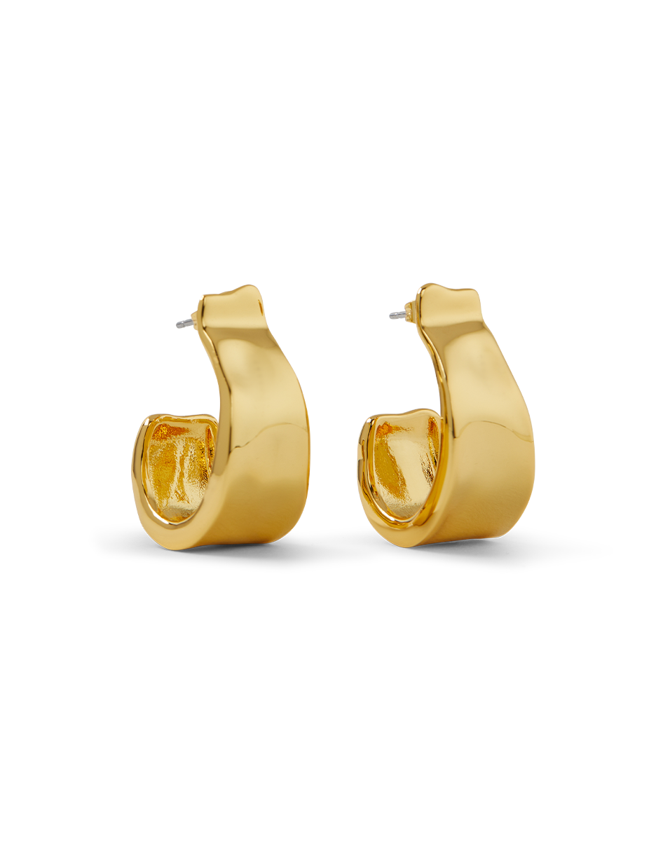 Molten Gold Ribbon Hoop