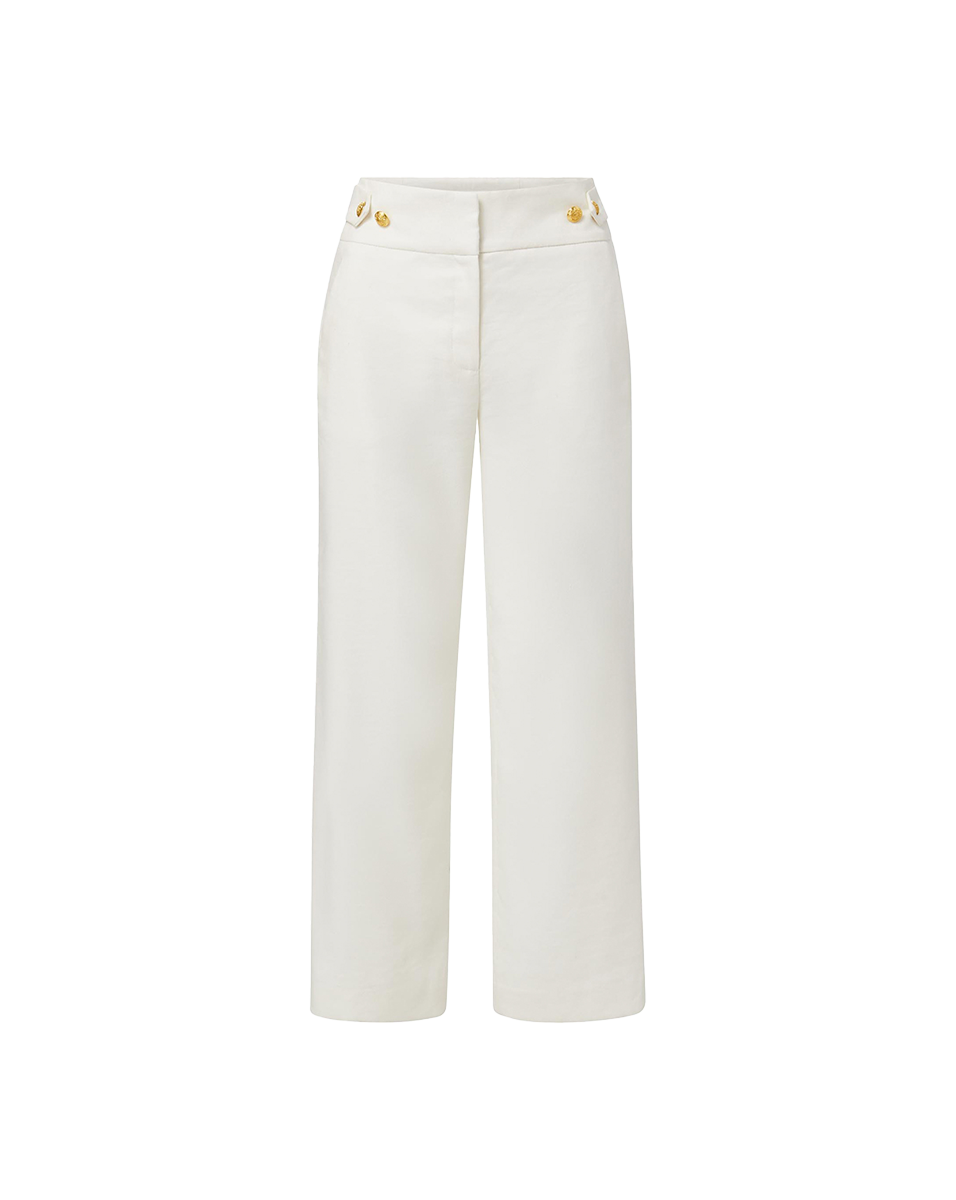 Aubrie Cropped Wide-Leg Pant