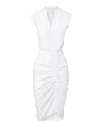 Ruched Shirtdress
